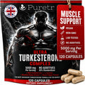 Ultra Turkesterone Complex for Men, 5000mg Herbal Equivalent, 120 Vegan Capsules, Beta Ecdysterone, L-Leucine, Rhodiola Rosea, BioPerine Black Pepper, Strength Endurance and Lean Muscle