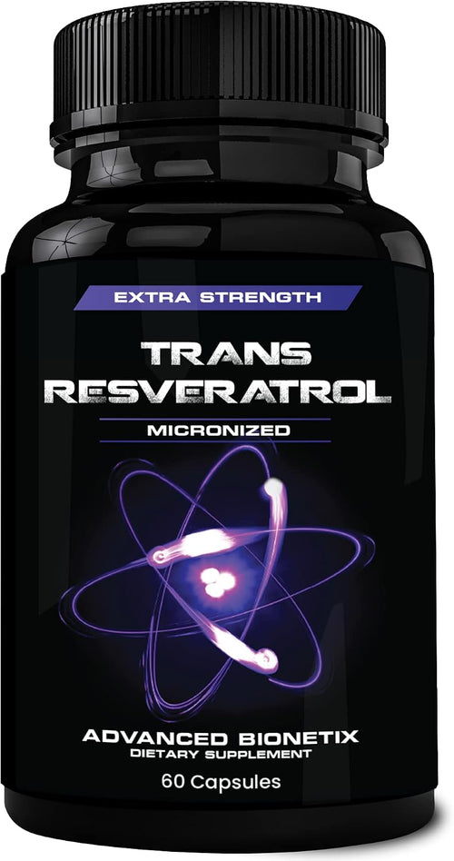 Advanced Bionetix 2X Potency Micronized Trans Resveratrol Supplement. 1200mg per 2 Capsules. High Absorption Antioxidant Formula. Promotes Anti Aging, Cognitive Support & Heart Health - PrimeBioHealth - canada supplements