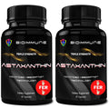 BioImmune 2 Pack Triple Strength AstaQuil™ Astaxanthin 12mg Enhanced Absorption, 120 Softgels w/Organic Coconut Oil. Powerful Antioxidant for Eye, Joint & Heart Health - PrimeBioHealth - canada supplements