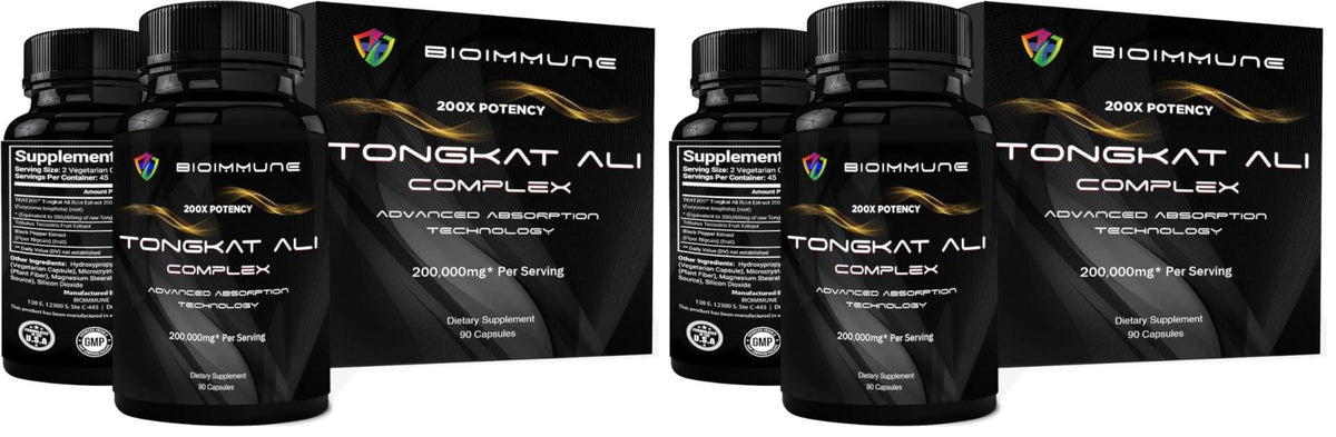 BioImmune Longjack Tongkat Ali Ultra Concentrated Purified Extract Capsules | Strength Muscle Mass, Drive, Performance - PrimeBioHealth - canada supplements