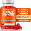 Happee Bladder Control Gummies Supplement Women & Men, Day & Night 90 ct | Daily Bladder Support & Urinary Tract Health, 4-in-1 Pumpkin Seed Extract & Soy Germ, 90 Berry Gummies - PrimeBioHealth - canada supplements
