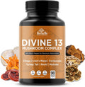 HerbaMe 13 Mushroom Extract Complex Capsules with Lion’s Mane, Cordyceps, Turkey Tail, Reishi & Chaga – Brain, Energy & Immune Support Supplement with Black Pepper for Absorption, 90 Count - PrimeBioHealth - canada supplements
