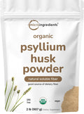 Micro Ingredients Organic Psyllium Husk Powder, 2lbs (32oz) | Daily Soluble Fiber Supplement | India Origin | Non-GMO, Keto Friendly, Vegan - PrimeBioHealth - canada supplements