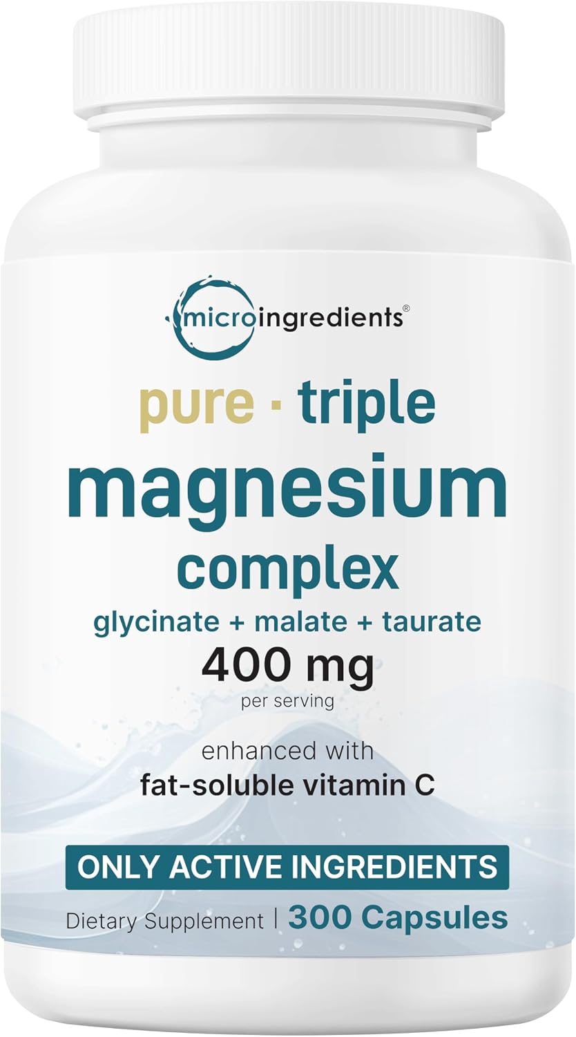 Micro Ingredients Vitamin D3 10,000iu + K2 200mcg Softgels & Pure Triple Magnesium Complex 400mg Capsules | 2 Pack Bundle | Essential D & K Sunshine Vitamins | Glycinate, Malate, & Taurate Forms - PrimeBioHealth - canada supplements
