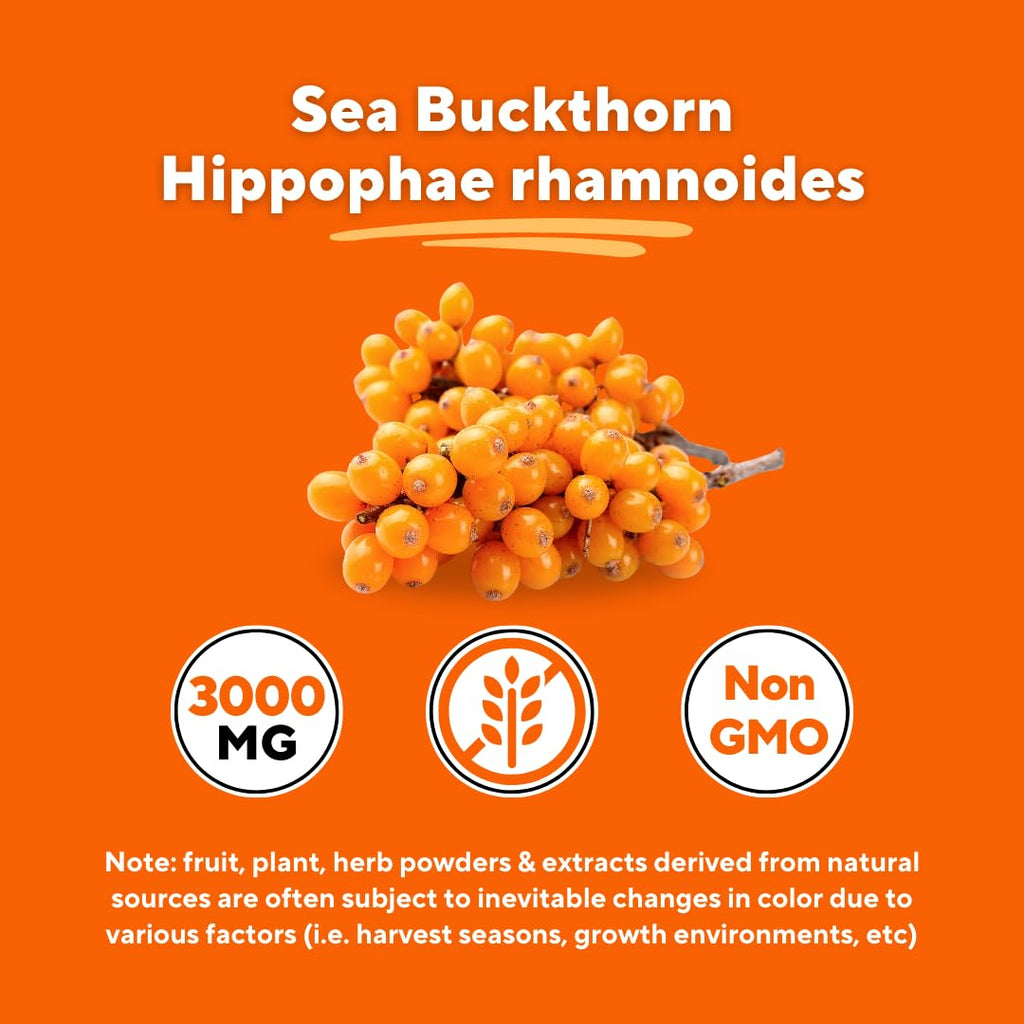 Omega 7 Sea Buckthorn Berry Oil 1000mg for Hair, Skin, Nails, Heart Health Support - 34% Palmitoleic Acid & Natural Omega 3 6 9 Fatty Acids Supplement - 120 Capsules, Non-GMO, Gluten-Free - PrimeBioHealth - canada supplements