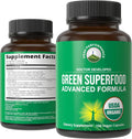 Organic Super Greens 150 Capsules - Green Juice Superfood Supplement with 25 All Natural Organic Ingredients. Max Energy and Detox Super Food Pills with Spirulina, Spinach, Kale, Turmeric, Probiotics - PrimeBioHealth - canada supplements