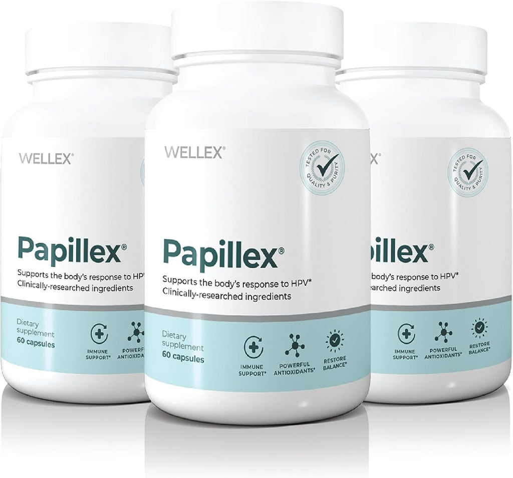 Papillex Dietary Supplement Tablets All Natural Immune Support - Immunity Defense - Best Immune System Booster - Organic 60 Capsules Bottle (3 Pack) - PrimeBioHealth - canada supplements