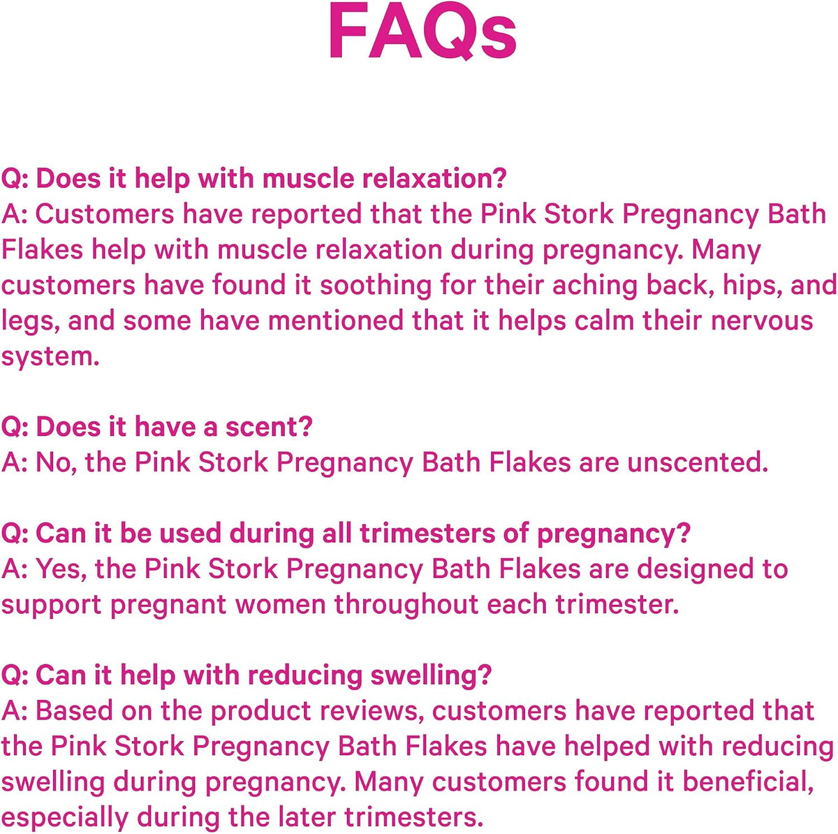 Pink Stork Pregnancy Bath Soak with Pure Magnesium Flakes, Unscented, 2 lb | 100% Dead Sea Salt, Support Pregnancy Comfort, Ease Feelings of Stress, Clean, Fragrance-Free - PrimeBioHealth - canada supplements