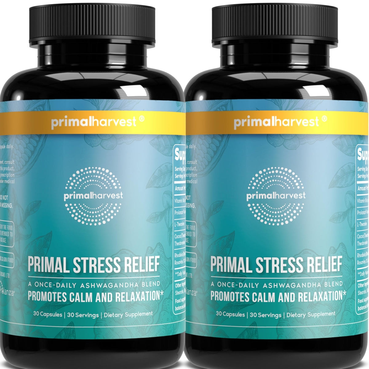 Primal Harvest Stress Relief – Daily Supplement, Gluten, Soy & Dairy Free - PrimeBioHealth - canada supplements