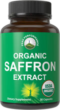 Saffron Supplements - USDA Organic Saffron Extract Capsules for Women, Men, and Kids. with Organic Prebiotic Fiber Instead of Filler. Pure and Natural for Mood, Brain, Focus, Cravings, PMS - PrimeBioHealth - canada supplements