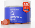 UpNourish Magnesium Gummies for Adults & Kids Magnesium Citrate Gummies 600mg, Calm Supplement for Muscle Relaxation, Bone and Digestive Health, Citrato de Magnesio, Vegan, Non-GMO, 120 Count - PrimeBioHealth - canada supplements