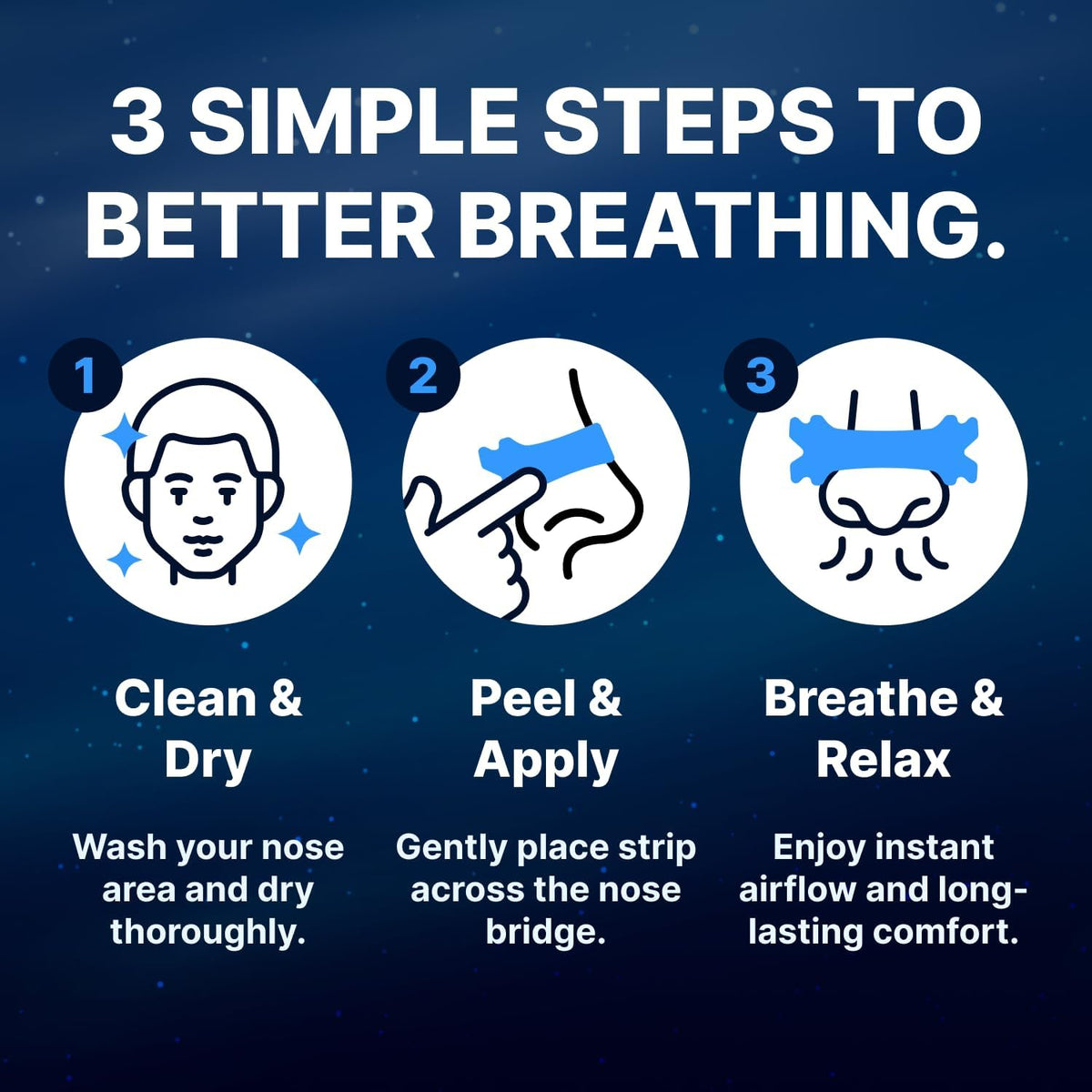 Wellamoon Nose Strips for Breathing (30 Ct) - Breathe Easy & Right Nasal Strips for Snoring & Sleeping - Oil & Sweat Proof Adhesive Snoring Solution- Improves Oxygen Intake, Sleep & Reduces Snoring - PrimeBioHealth - canada supplements
